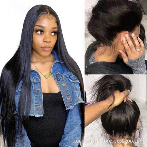 Transparent HD Full Lace Human Hair Wigs,Brazilian 360 Lace Frontal Wigs,13x6 Human Hair HD Lace Front Wigs For Black Women